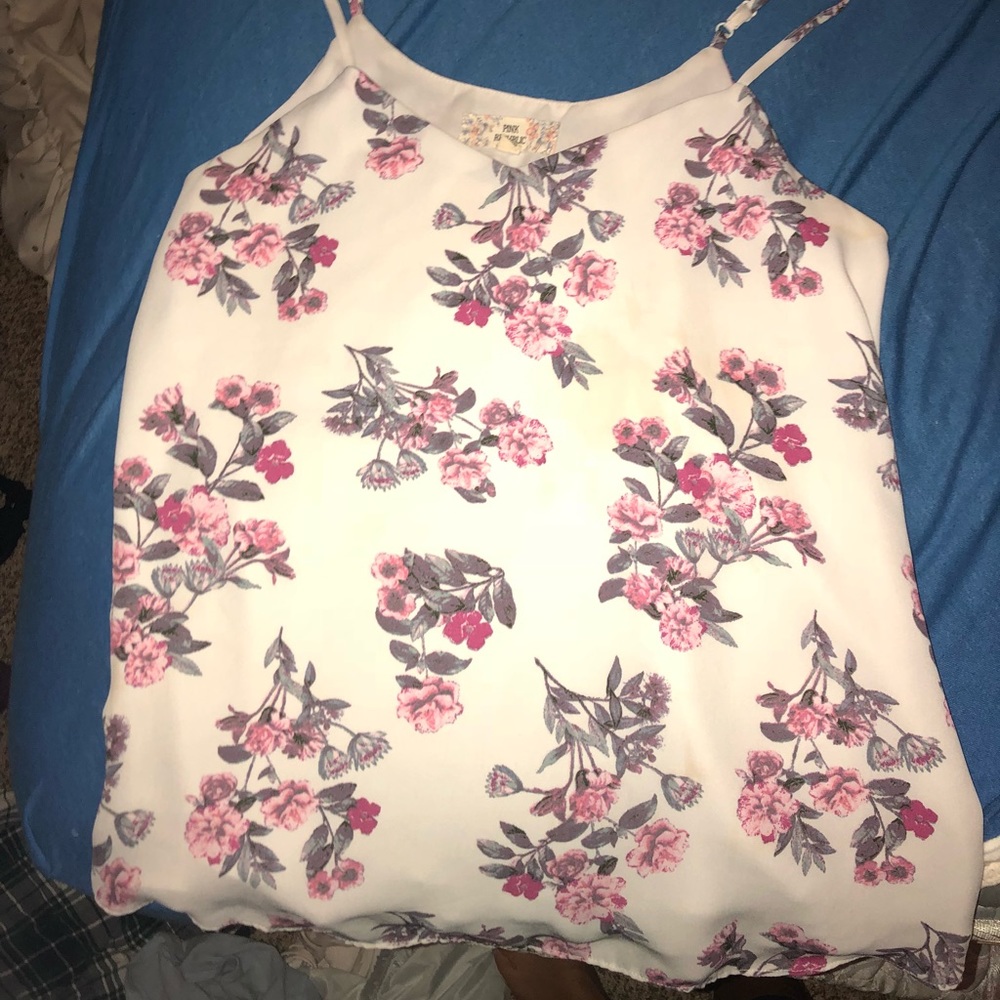 blouse tank with flowers!